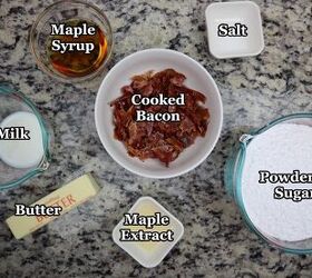 maple bacon texas sheet cake recipe, maple frosting ingredients