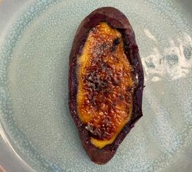 Creme Brûlée Baked in Sweet Potato