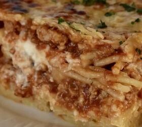 baked penne with ricotta easy 5 ingredient recipe, Baked Spaghetti with ground turkey