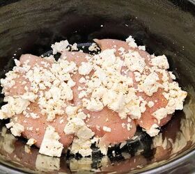 Put chicken breast and these 5 ingredients in a Crock-Pot for 4 hours for a savory and delicious dinner that's always a hit