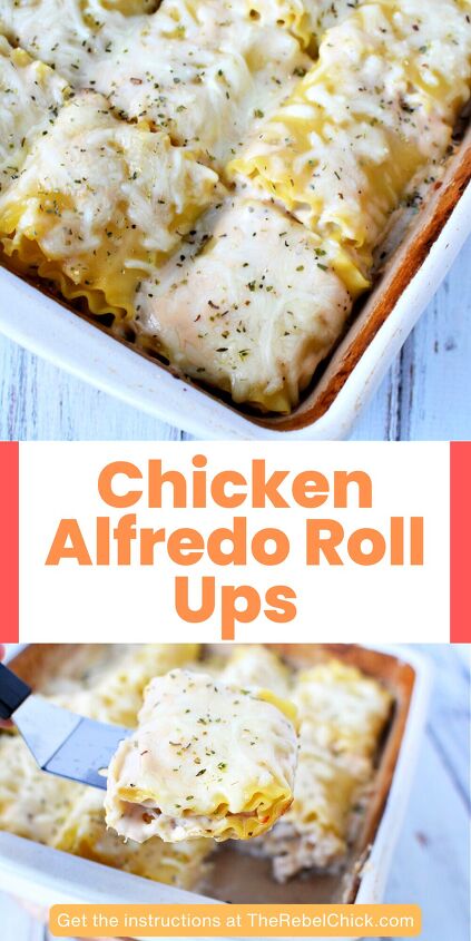 chicken alfredo roll ups recipe, Chicken Alfredo Roll Ups