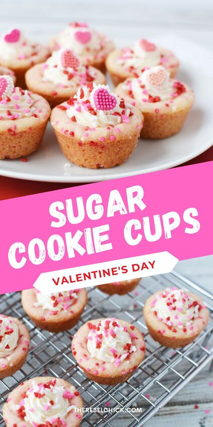 valentine s day sugar cookie cups, Valentine s Day Sugar Cookie Cups Recipe