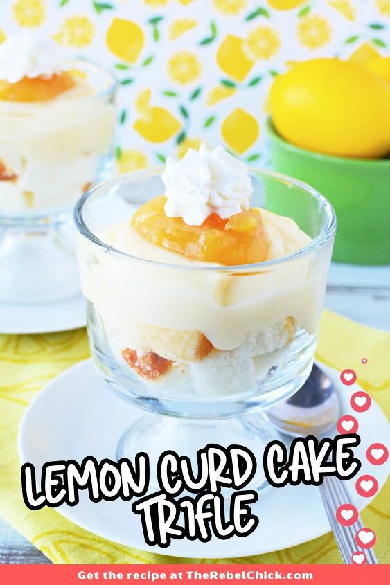 easy lemon curd cake trifle, Lemon Curd Cake