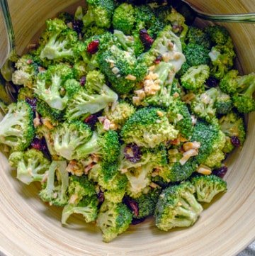 air fryer chicken tenders low carb no breading, Easy Broccoli Salad with Cranberry Bacon