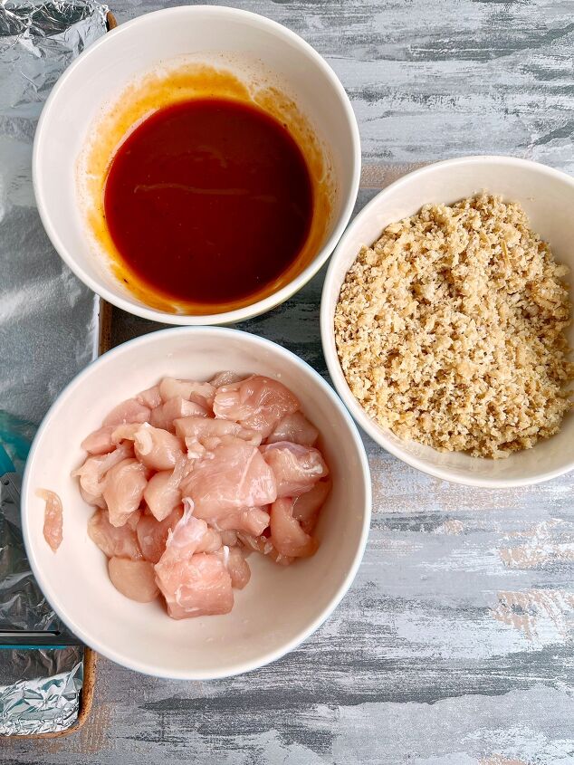 crispy onion baked bbq nuggets