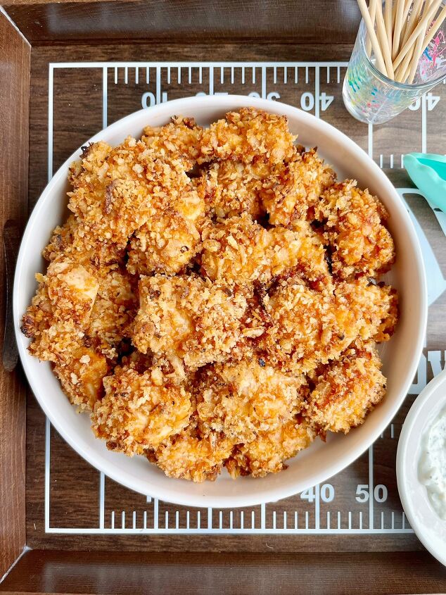 crispy onion baked bbq nuggets