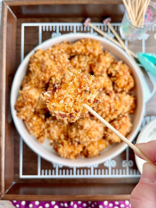 crispy onion baked bbq nuggets