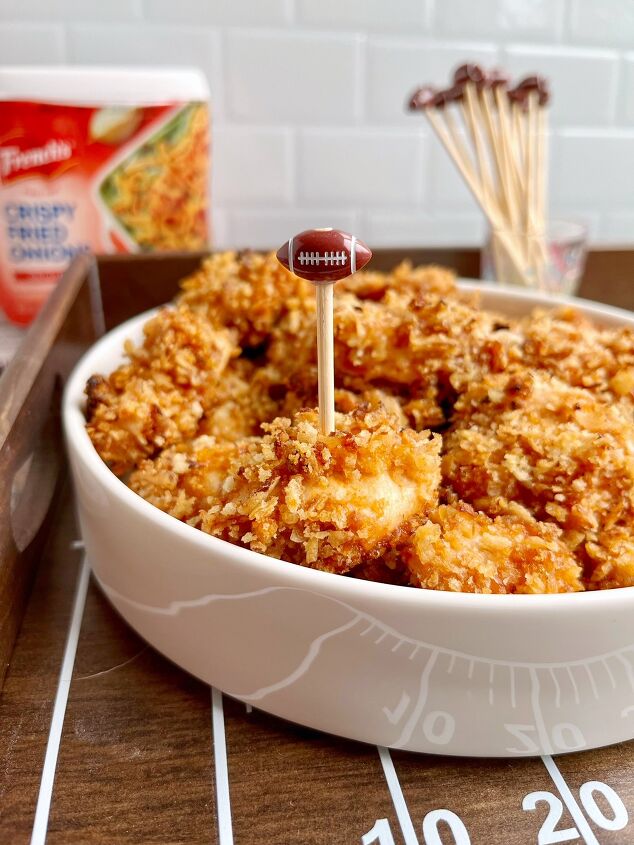 crispy onion baked bbq nuggets