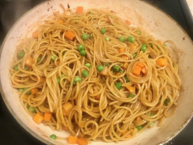 pork lo mein easy lo mein with spaghetti noodles
