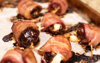 Bacon Wrapped Dates With Goat Cheese and Pepper Jelly