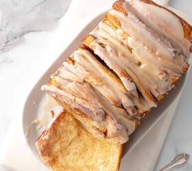 This bread is similar to cinnamon monkey pull-parts but much faster and easier to make (bread hack!)