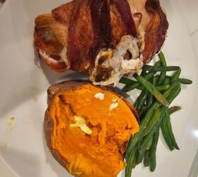 Cheesy Stuff Chicken Breast Wrapped in Bacon