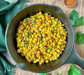Skillet Charred Blackened Corn