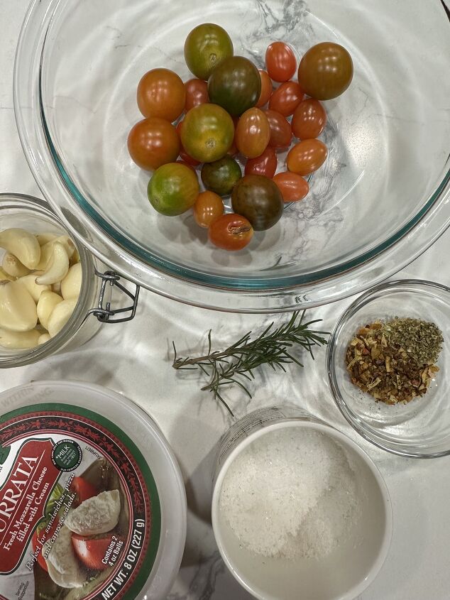 heirloom tomato garlic confit