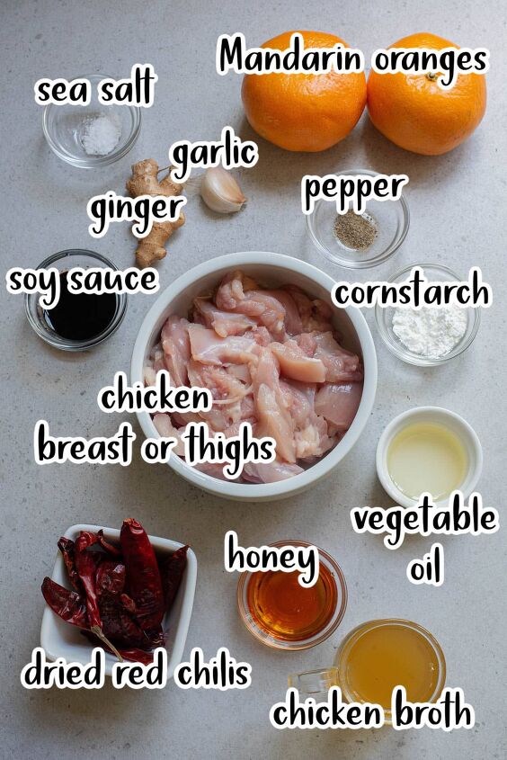 how to make easy chinese mandarin chicken, Ingredients to make Mandarin chicken