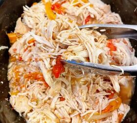 This recipe for crock pot chicken fajitas could not be more simple or more versatile!