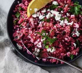Beetroot Bulgar Salad With Goats Cheese