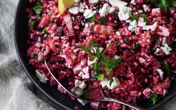 Beetroot Bulgar Salad With Goats Cheese