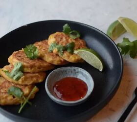 sweetcorn fritters with sweet chilli jam