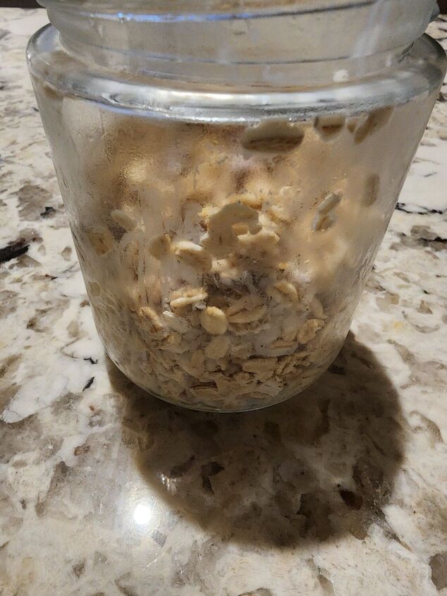 maple tahini overnight oats