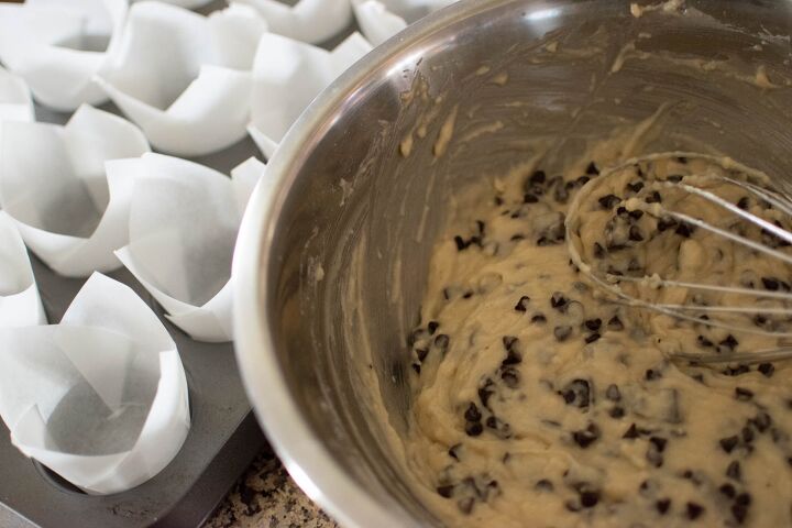 buttermilk mini chocolate chip muffins