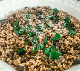 Swap in this healthier grain instead of rice for an easy twist on traditional risotto your family will LOVE