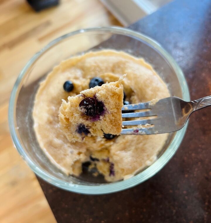 blueberry protein pancake bowl