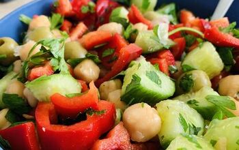 Chickpea Greek Salad