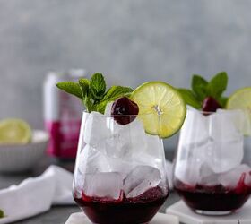 sparkling cherry lime mocktail crisp refreshing