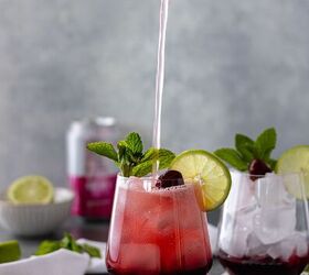 sparkling cherry lime mocktail crisp refreshing