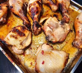 air fried drum sticks chicken thighs with thai chili sauce