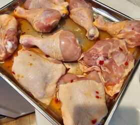 air fried drum sticks chicken thighs with thai chili sauce