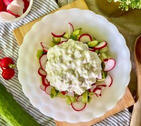 creamy cucumber and radish salad