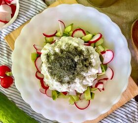 creamy cucumber and radish salad