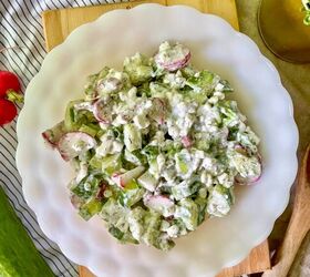 creamy cucumber and radish salad