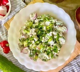 creamy cucumber and radish salad