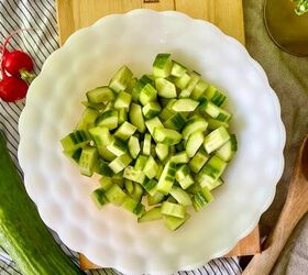 creamy cucumber and radish salad