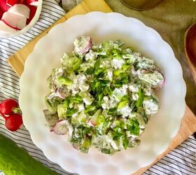 creamy cucumber and radish salad