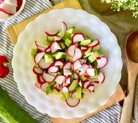 creamy cucumber and radish salad