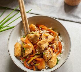 pineapple chicken recipe a burst of sweet savory goodness, Pineapple Chicken in a bowl with chopsticks