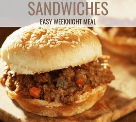 sloppy joes recipe easy saucy ground beef sandwich, Sloppy Joes Pin with text overlay