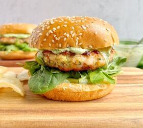 Green Goddess Shrimp Burger