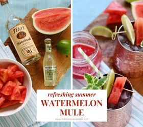 watermelon mojito with mint simple syrup