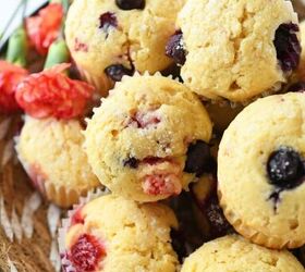 These perfectly sweet, crisp-top berry muffins are a taste of summer in every bite!