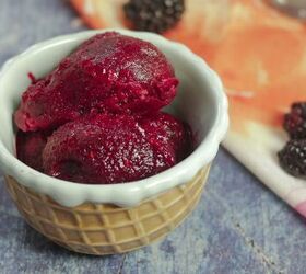 Red wine, blackberries, & raspberries all combine into an easy NO -CHURN sorbet—can there be a better summer recipe?!