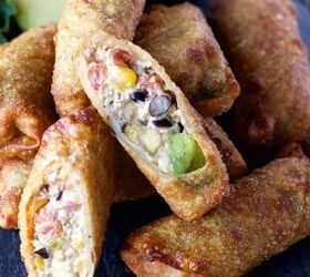 These taco egg rolls are a copycat recipe from one of our favorite restaurants