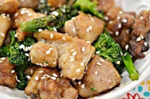This Keto sesame chicken is a fast and easy weeknight dinner that is low in carbs but high on flavor