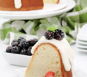 unique white wine cake that everyone will love, white wine pound cake on a white plate