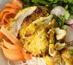 Rice Noodle Salad With Lemongrass Chicken