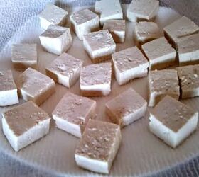 baby bok choy and tofu stir fry, small cubes of tofu